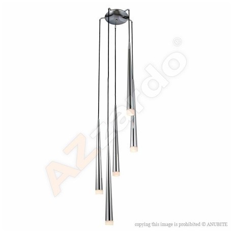 Lampa STYLO 5 pendant MD 1220A-5 chrome metal/glass Azzardo