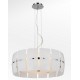 Lampa TAURUSpendant MD 2050-4W white glass/chrome Azzardo