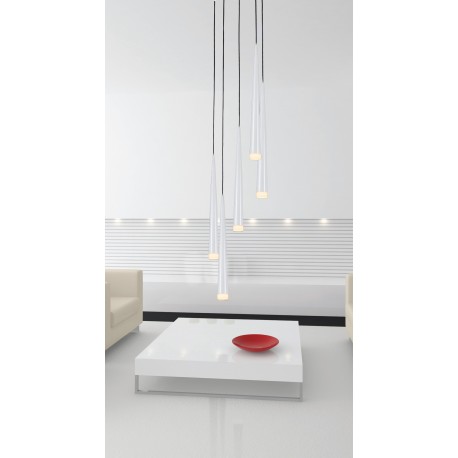 Lampa STYLO 5 pendant MD 1220A-5 white metal/glass Azzardo