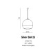 Lampa SILVER BALL 25 pendant LP5034-M metal/glass chrome/chro Azzardo