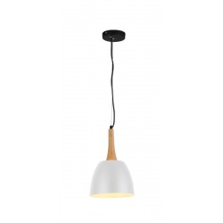 Lampa PRATO WH pendant FLPR20WH white metal/wood Azzardo