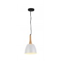 Lampa PRATO WH pendant FLPR20WH white metal/wood Azzardo