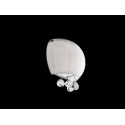 Lampa QUINCE wall LW1056 opal glass/ metal/chrome/ Azzardo